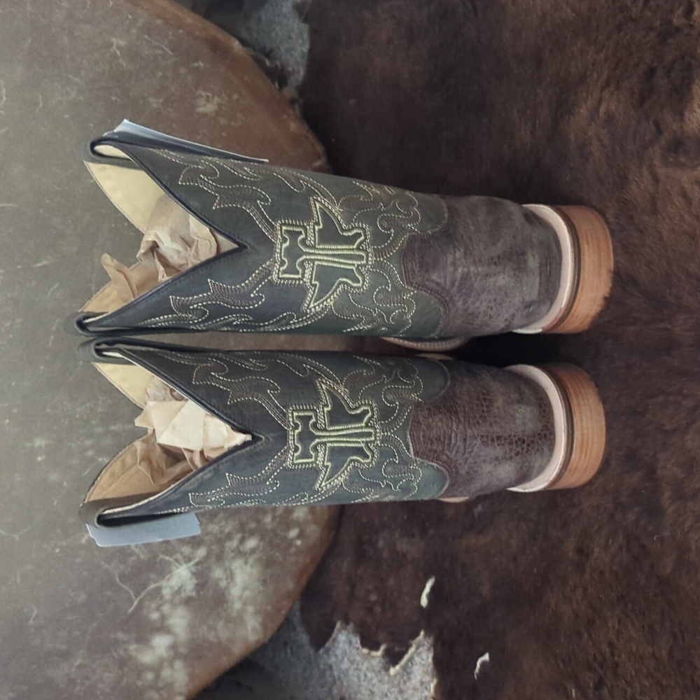 TIN HAUL men's "Take No Bull" square toe cowboy boot sz 8.5D 🔥new in box🔥 - Picture 6 of 16